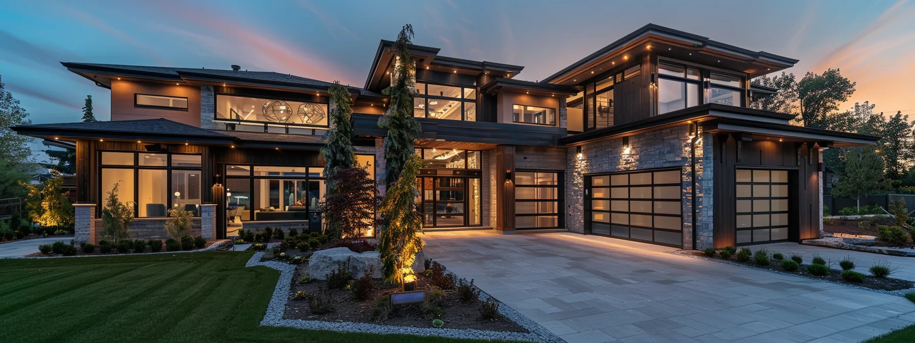 a sleek, modern home design showcased on a popular social media platform, attracting engaged prospective clients.